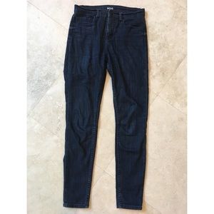 BDG Dark Wash High Rise Twig Ankle Jeans